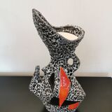 Geometric vase signed Le Vaucour for Vallauris