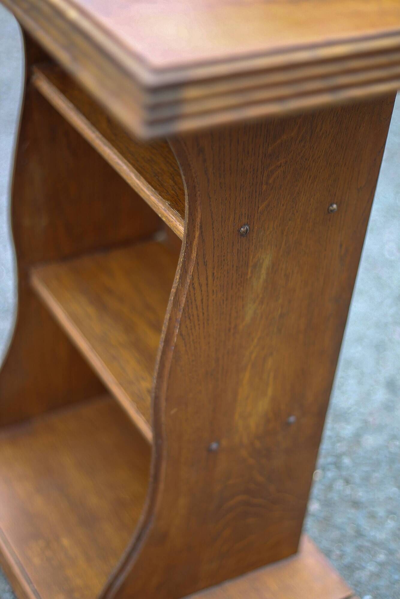 Vintage wooden furniture, wooden console, altar, end table, desk