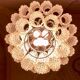 Vintage Murano chandelier, 38 cortex glasses, Italy 1960's