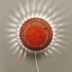 Danish ceramic wall lamp, in nice red glaze. From the 1960s