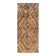 Vintage Hand-Knotted Turkish Tulu Runner Rug with Geometric Diamond Design in Earthy Colors, 100% Wool