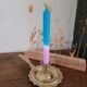 Bronze cellar rat candlestick