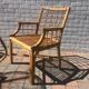 Ensemble de 2 chaises et table en rotin