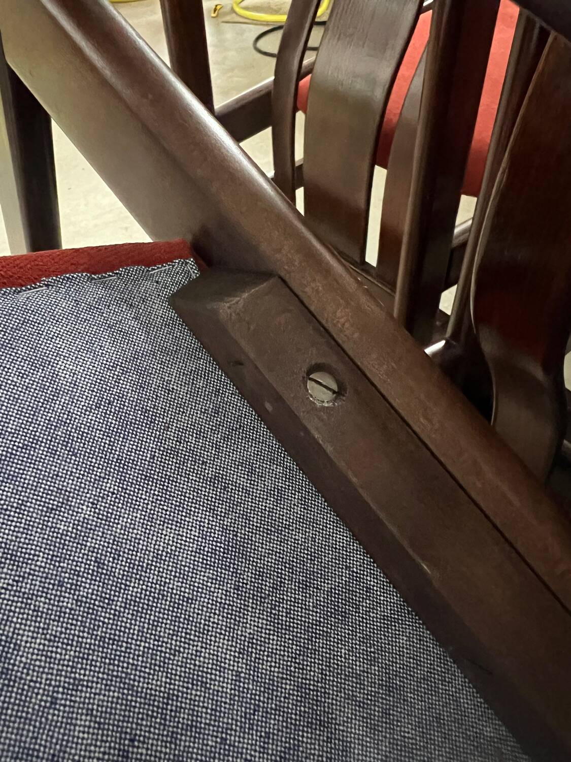 Lot 6 anciennes chaises en bois courbé design italien des années 70 vintage