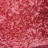 2 Art Deco armchairs in red velvet and wood