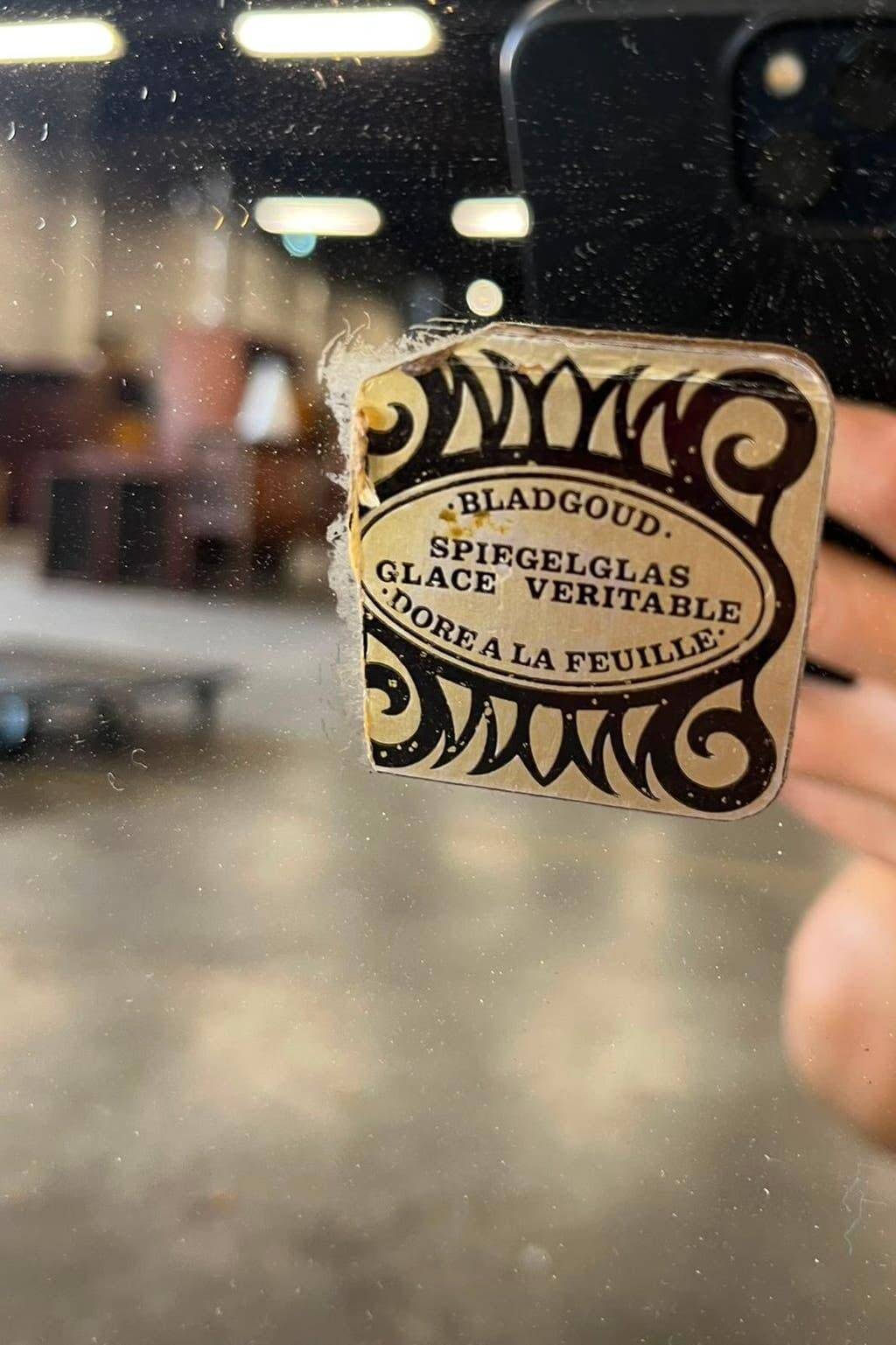Miroir baroque doré vintage / miroir mural