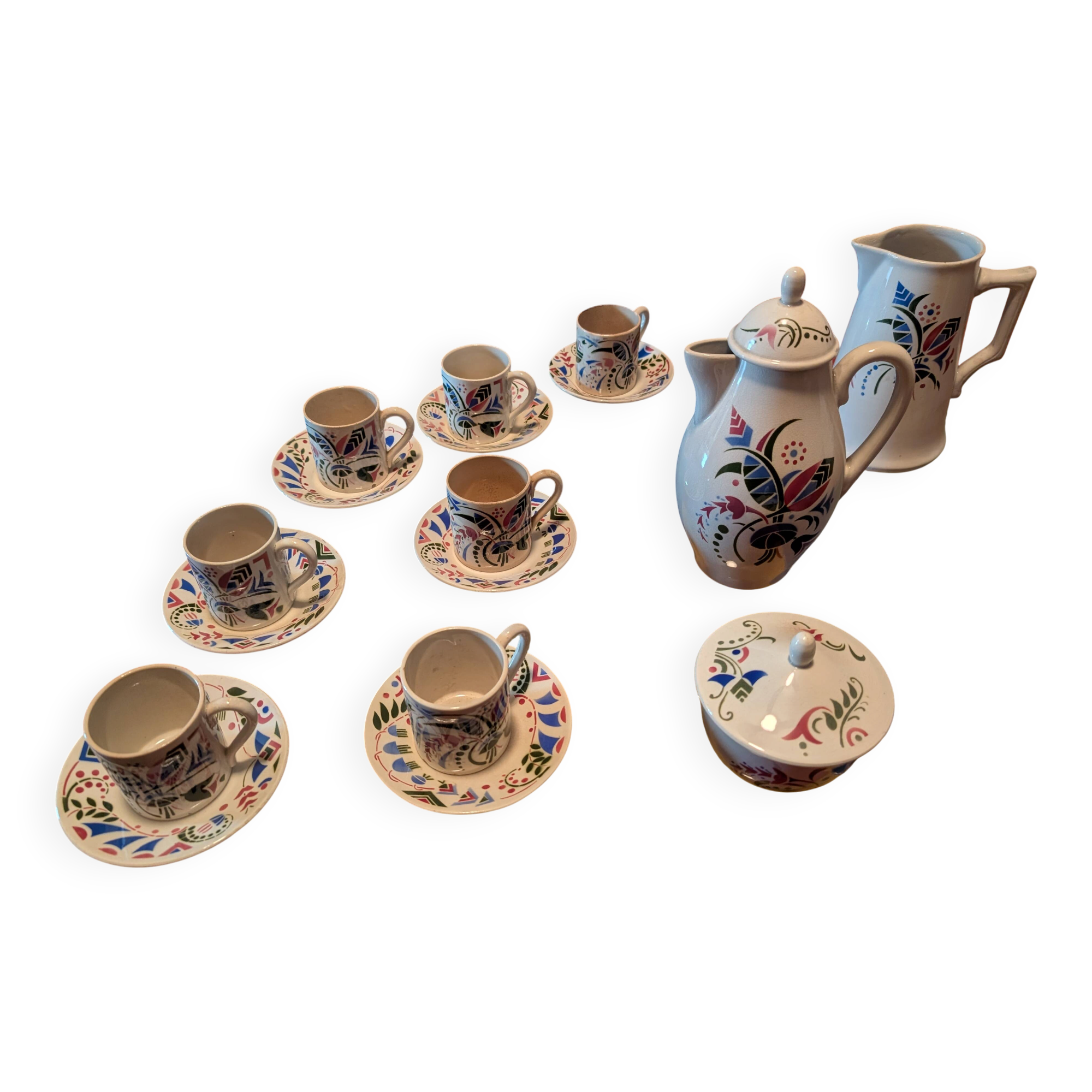 Art Deco coffee service Sonia Delaunay.
