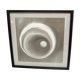 a Kinetic Op Art Aluchromy under glass frame.