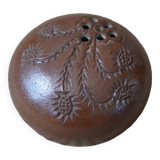 Handmade ceramic stoneware flowerpot vase pottery Scandinavian bohemian decoration thistles