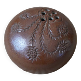 Handmade ceramic stoneware flowerpot vase pottery Scandinavian bohemian decoration thistles