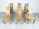 Set of 6 dining chairs by Rob & Dries van den Berghe, 1980s