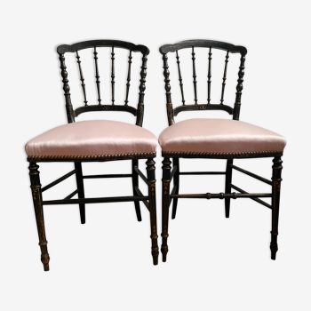 Lot de deux chaises anciennes  Napoléon III