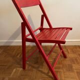 2 Vintage Wooden Folding Chairs