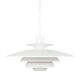 Danish vintage pendant lamp Sofie by Kurt Wiborg, Jeka, 1980s