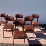 Set of 6 teak chairs