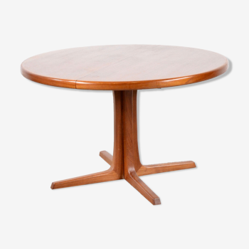 Danish Extending round teak table by skovby