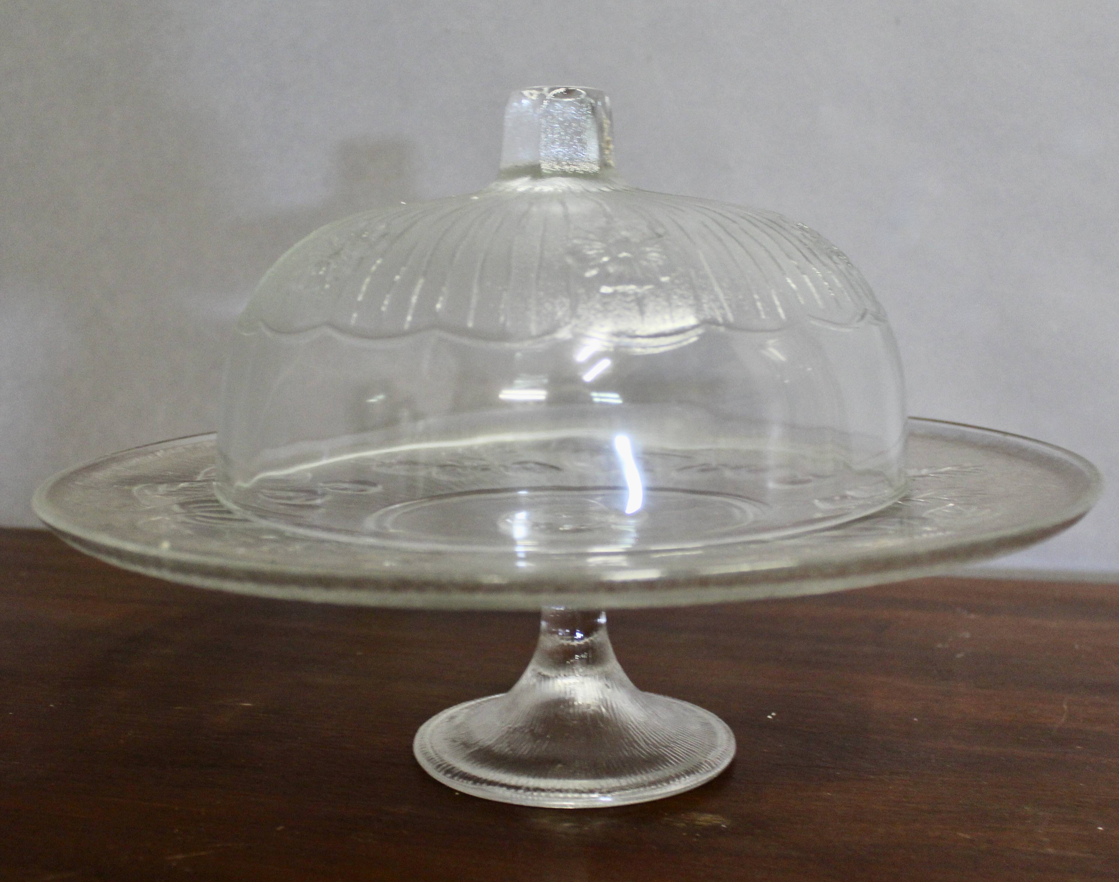 Vintage cake stand with dome