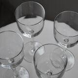 4 verres à vin anciens