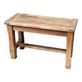 Old solid oak pegged bench