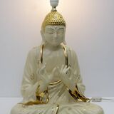 Mid-Century Modern Italian Porcelain Buddha Table Lamp by Zanotto, 1970s