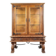 Carved oak display case, Neo-Renaissance style, 20th century