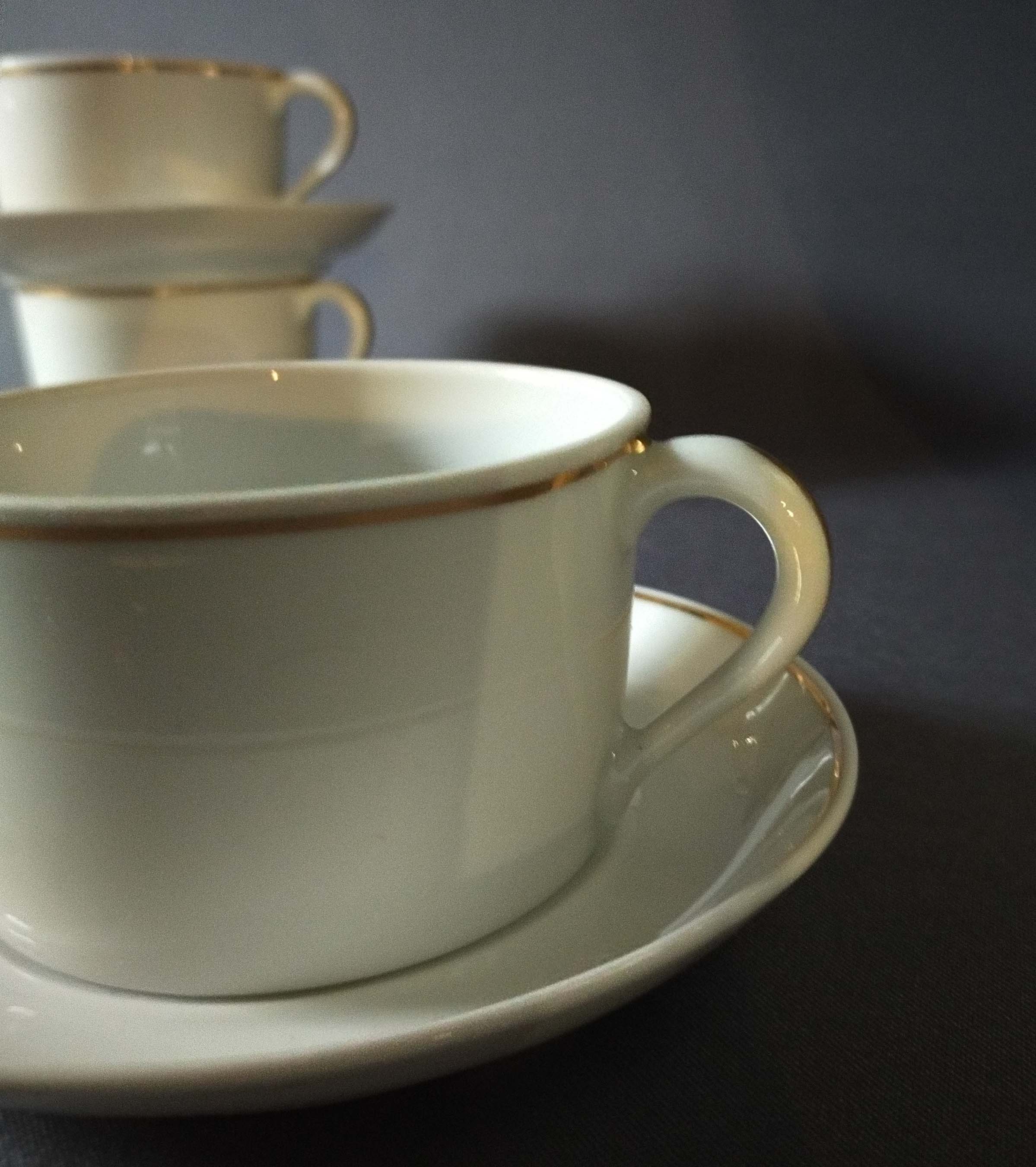 Snake porcelain cups and soups
