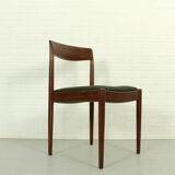 Wool and teak dining chairs by Lübke, 1960s, set of four