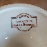 Old Sarreguemines display cup decor 19