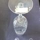 Six champagne flutes in Lorraine crystal stamped