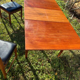 Table set with 6 chairs and its extension.