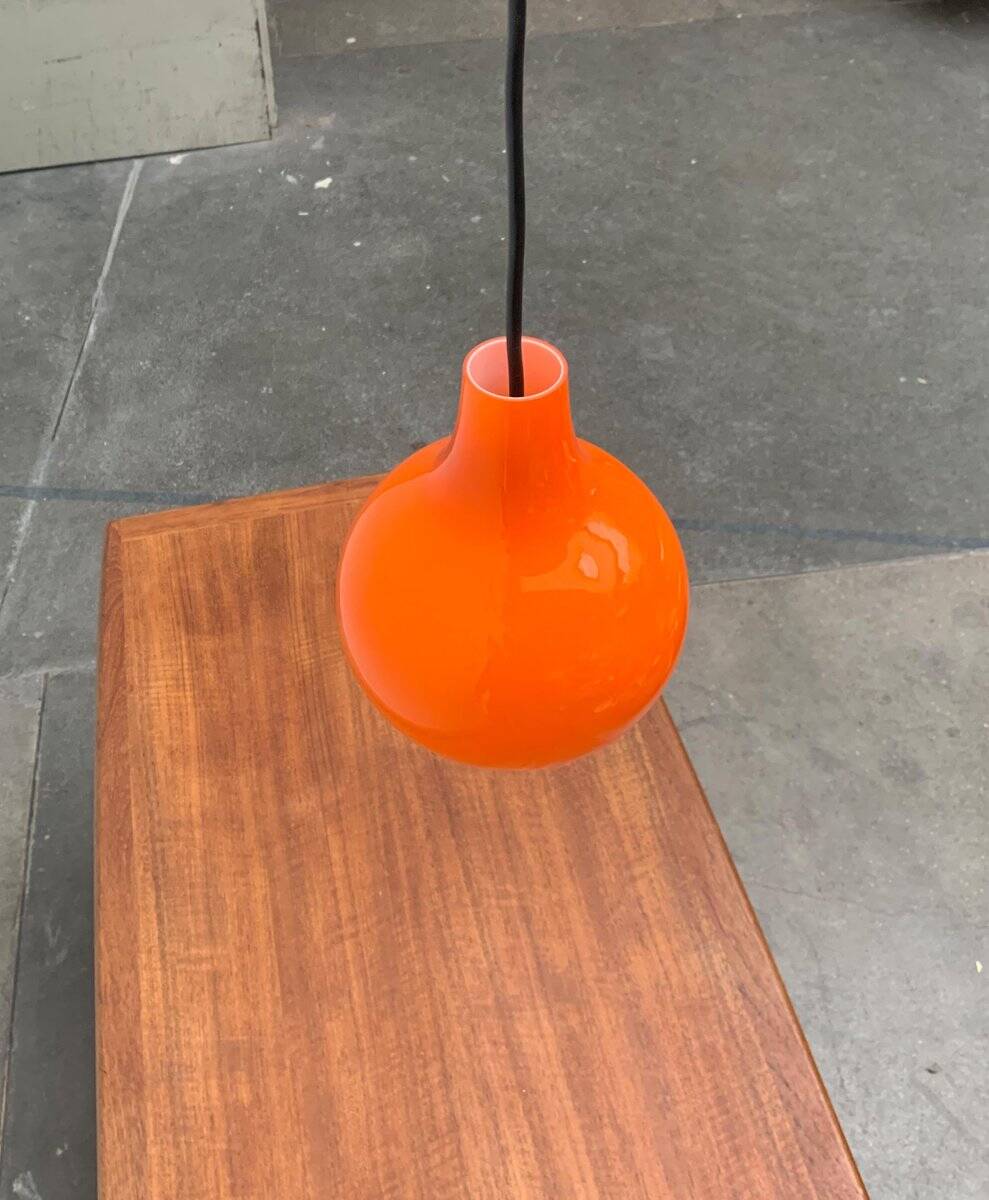 Mid-Century German Glass Pendant Lamp AH by Peill & Putzler, Set of 3