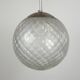 Vintage murano sphere ball pendant lamp Italy 1950s
