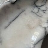 Calacata viola marble circular dish