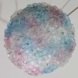 Lustre multicolore Murano Fleur par Seguso pour Venini, Italie, années 1960.