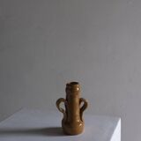 Primitive bud vase candle holder | 1970s