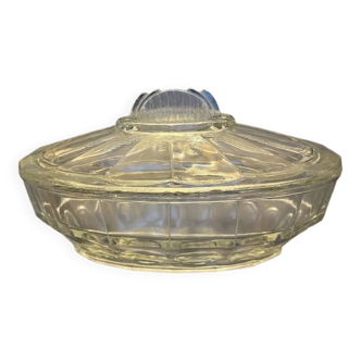 Vintage glass butter dish