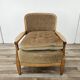 70s beech living room armchair