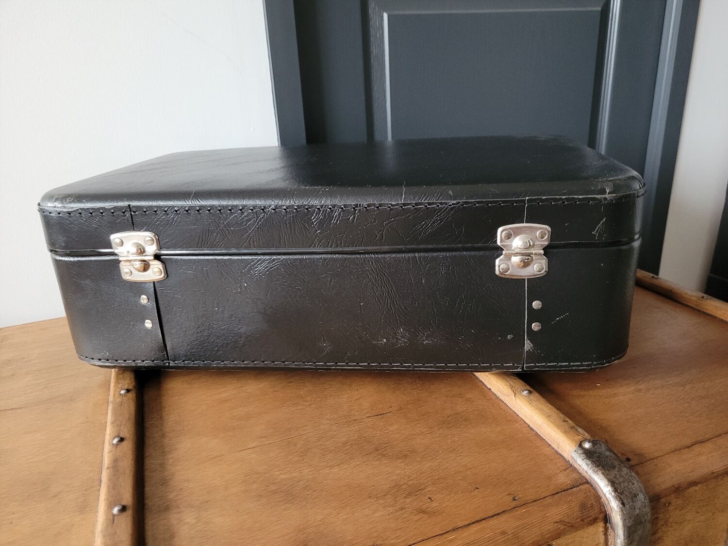 Antique cardboard suitcase