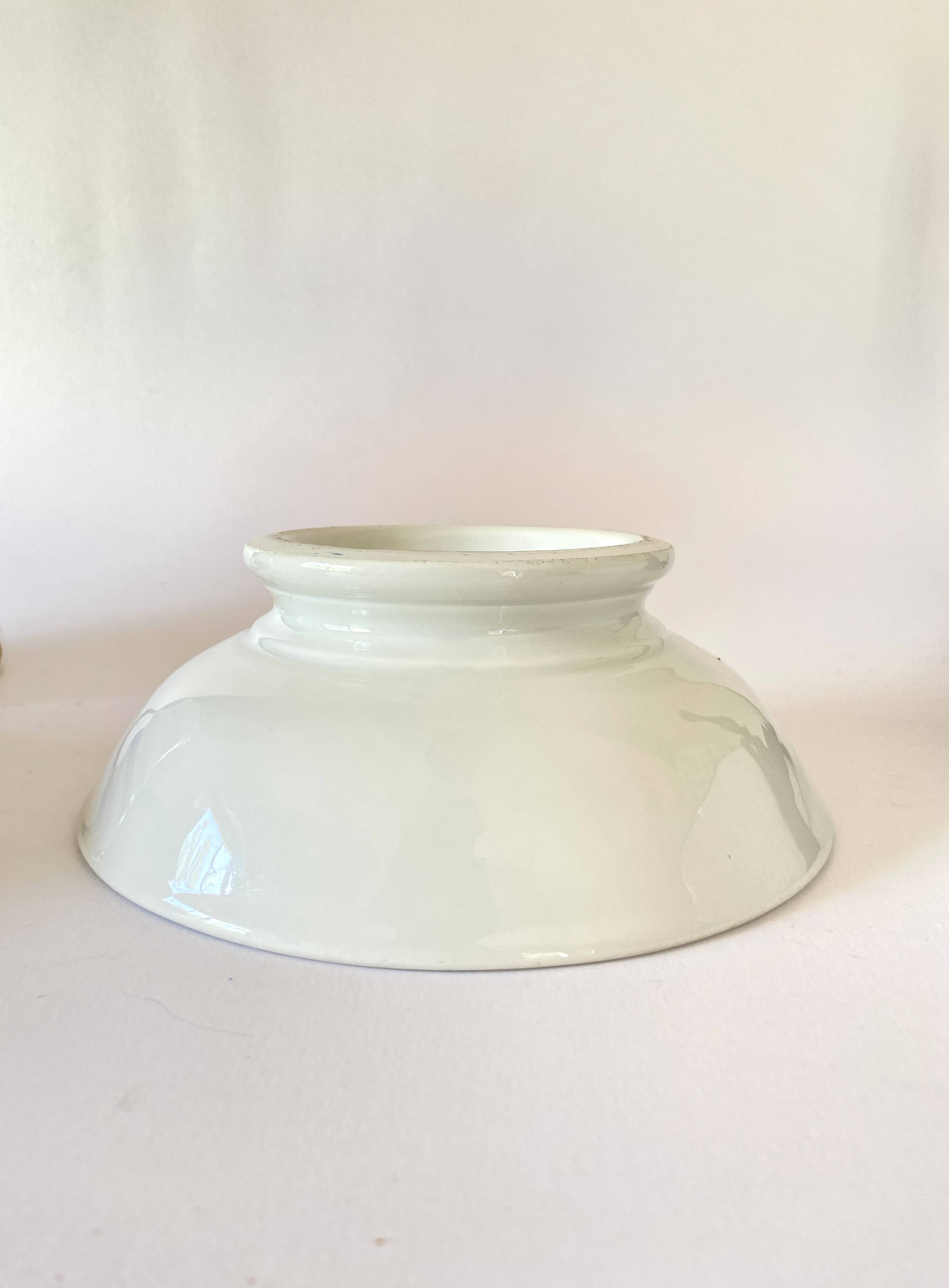 Gustavian style dish, stamped earthenware