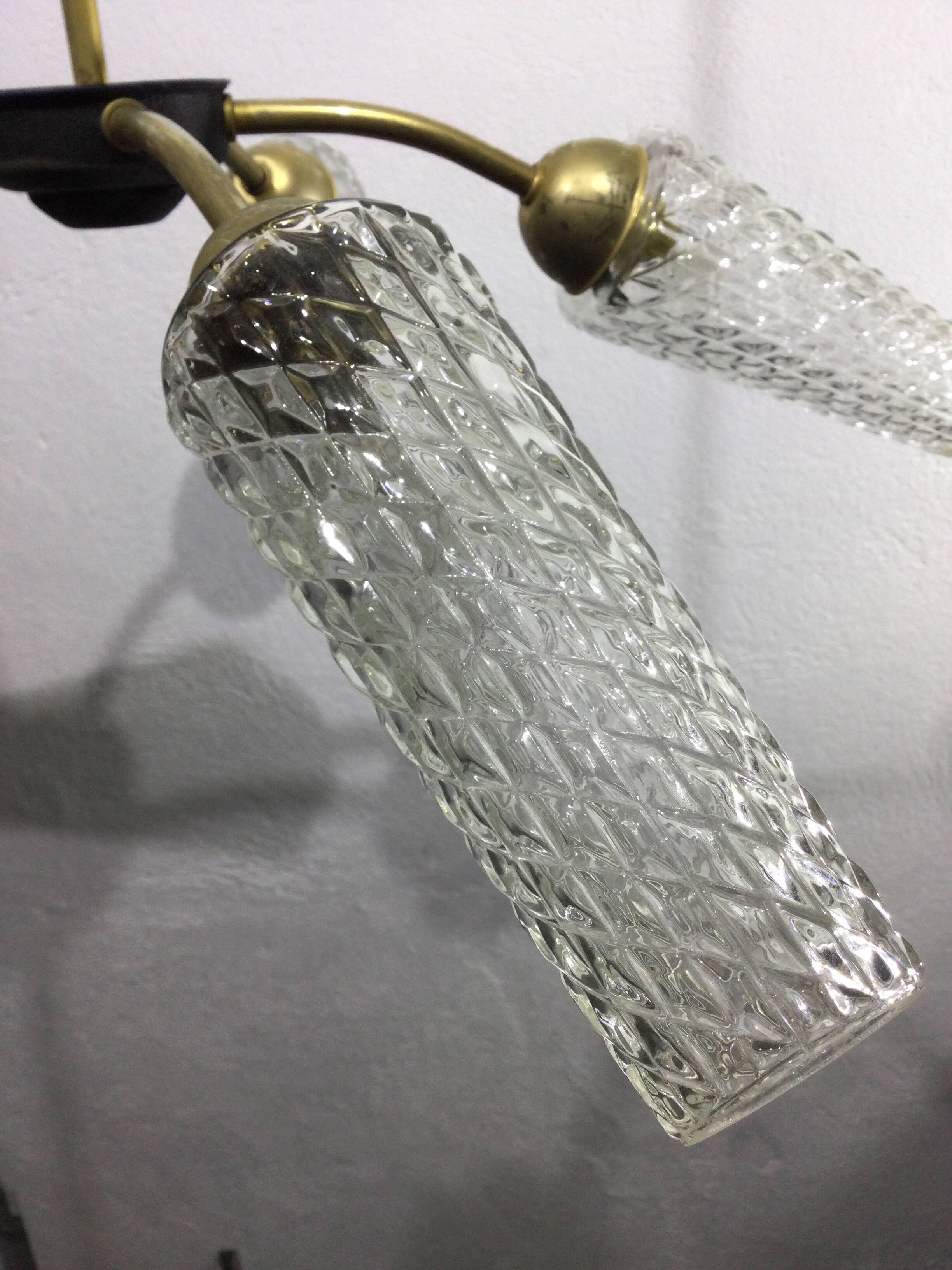 5 light chandelier 1970