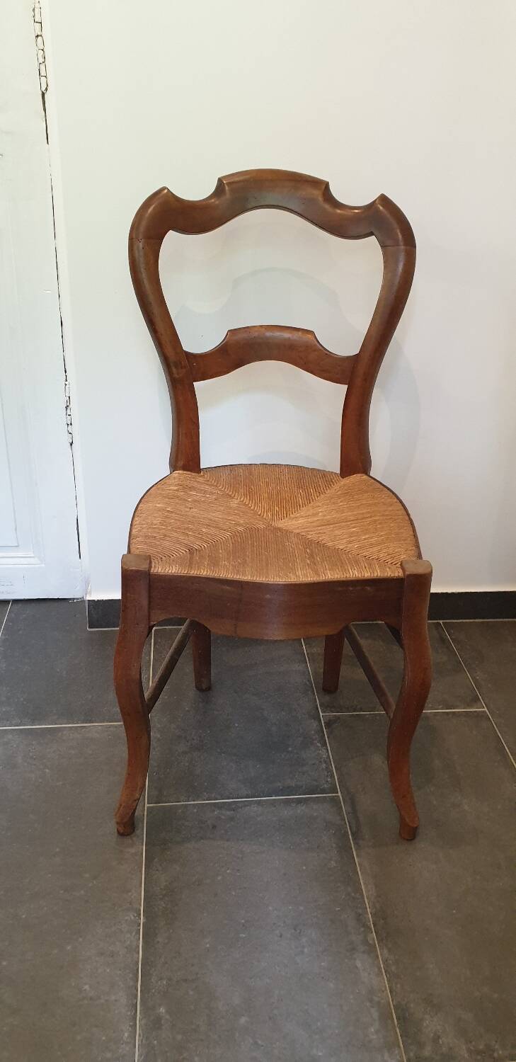 Louis Philippe chair in cherry wood circa 1900