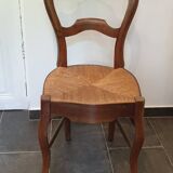 Louis Philippe chair in cherry wood circa 1900