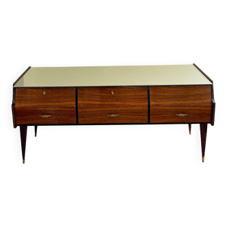 Commode à tiroirs italienne unique du milieu du siècle, 1960s