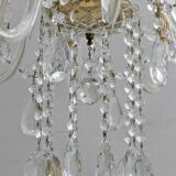 Maria Theresa Mid-Century Modern Italian 15-Light Crystal Chandelier, 1950s