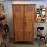 Rattan wardrobe