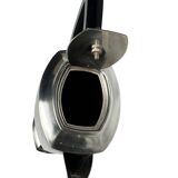 Art Deco, English silver-plated Sheffield ebony jug circa 1930