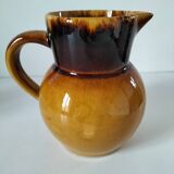 Glazed earthenware pitcher