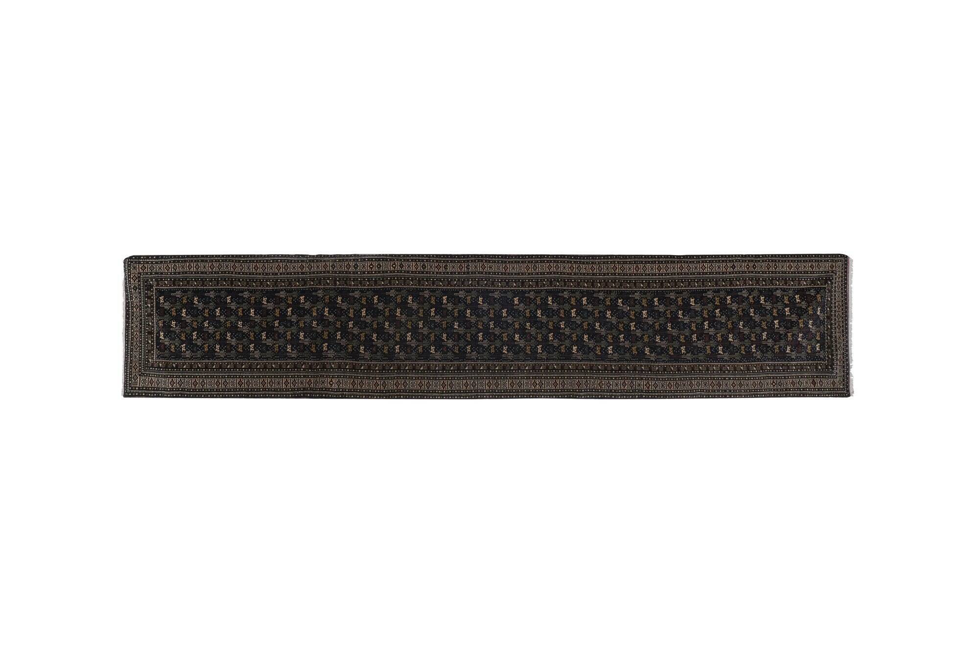 Tapis de couloir turc vintage