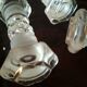 5 cut crystal knife holders