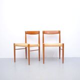 Teak chairs by H.W. Klein for Bramin, 1960s, set of 2